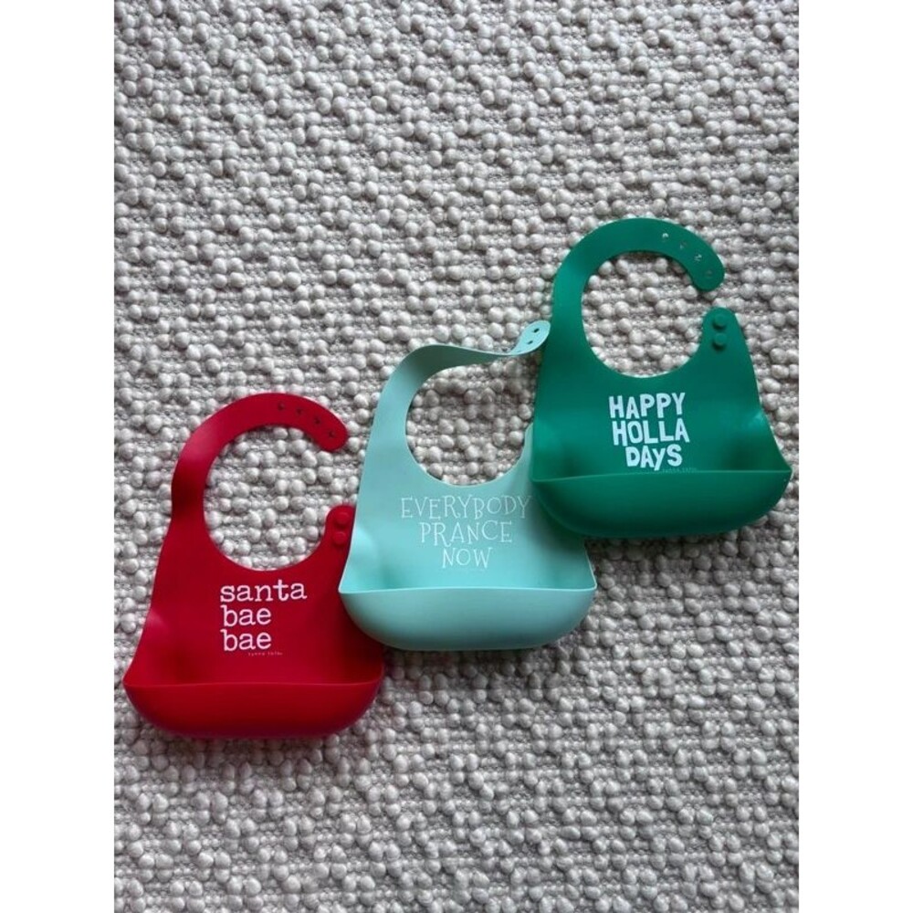 Bella Tunno Silicone Wonder Bib Bundle, Holiday Theme